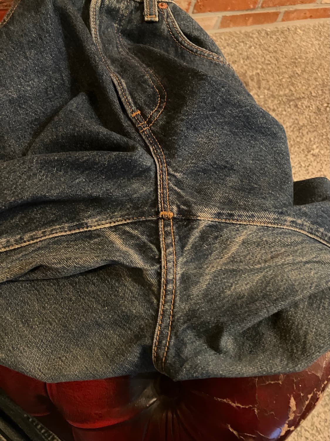 25인치 90s USA 빈티지 리바이스 501 데님 팬츠 상품이미지8