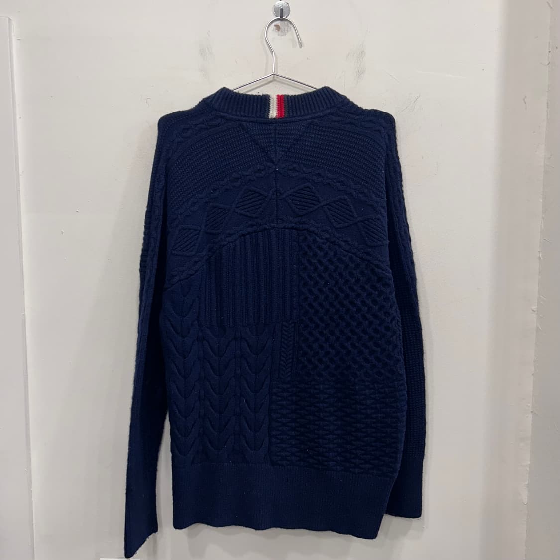 타미힐피거 울 코튼 멀티패턴 피셔맨 니트 상품이미지5