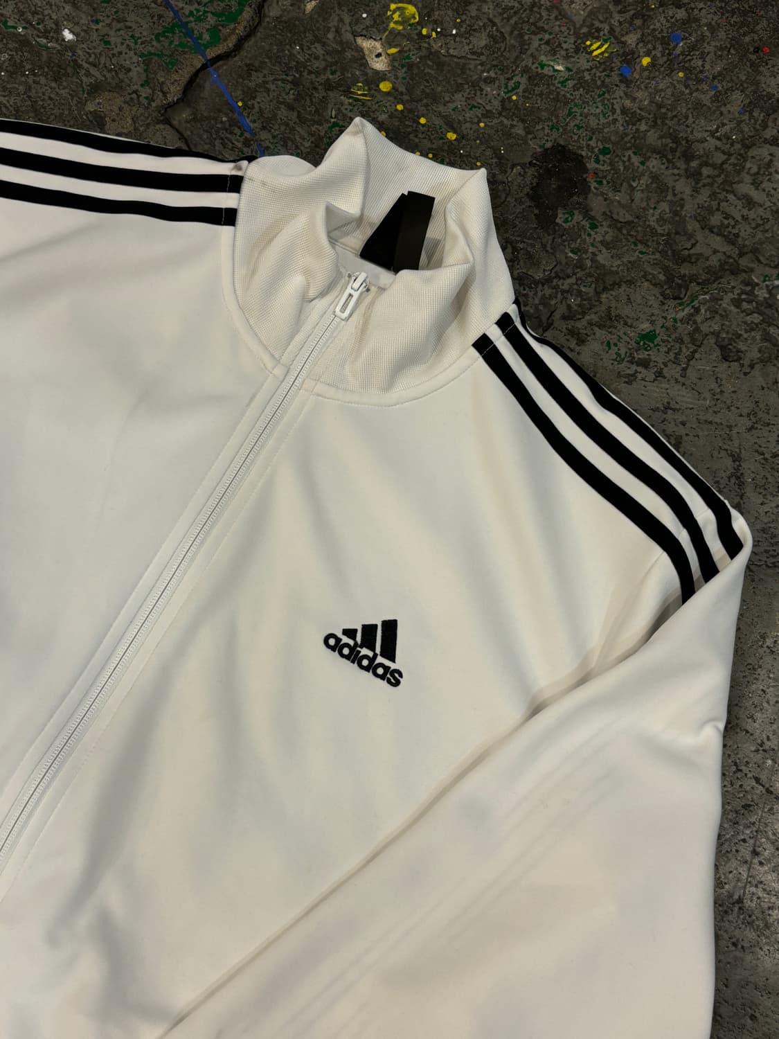 아디다스 화이트 삼선 트랙탑 상품이미지6