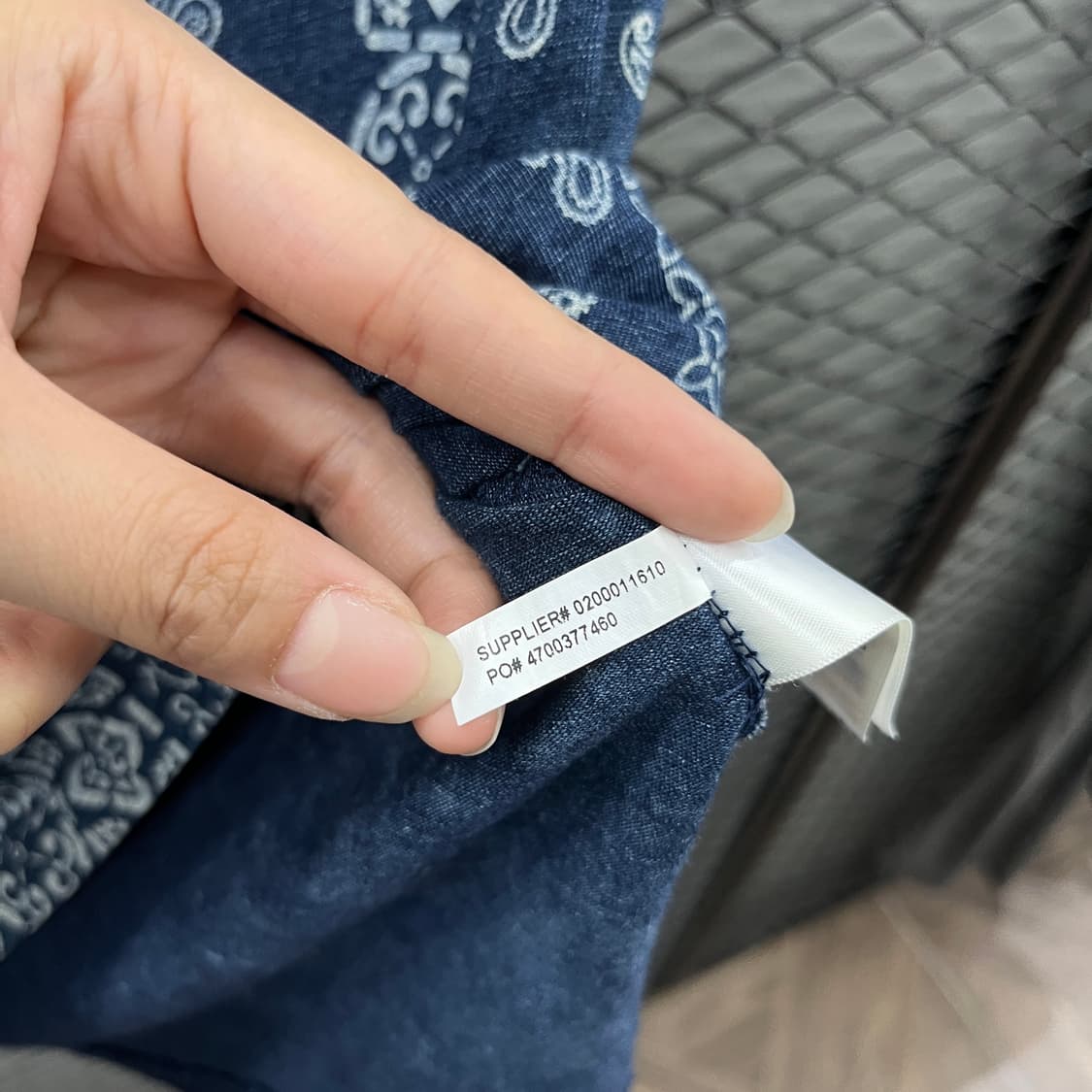 폴로 랄프로렌 PK 반팔 네이비 페이즐리 패턴 카라 티셔츠 상품이미지7