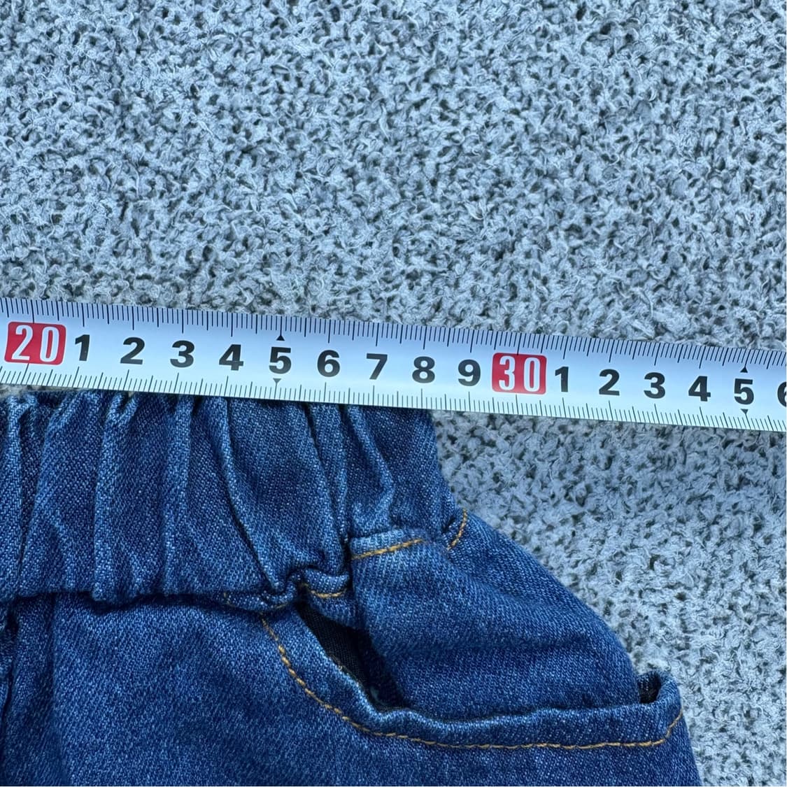 실측확인 빈티지 키즈 청 데님 반바지 0527J2 상품이미지3
