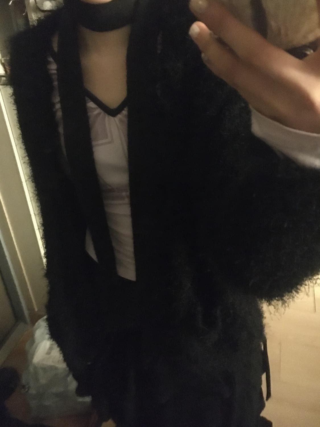 오디너리홀리데이 세일러 카라 부클 가디건 블랙 상품이미지1