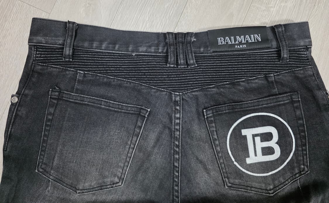 [정품] 발망 블랙 바이커진.  싸이즈 32 상품이미지4