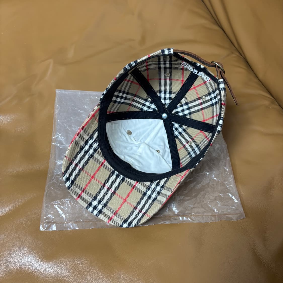 Supreme 슈프림x버버리 노바체크 데님 6패널 볼캡 모자 상품이미지7
