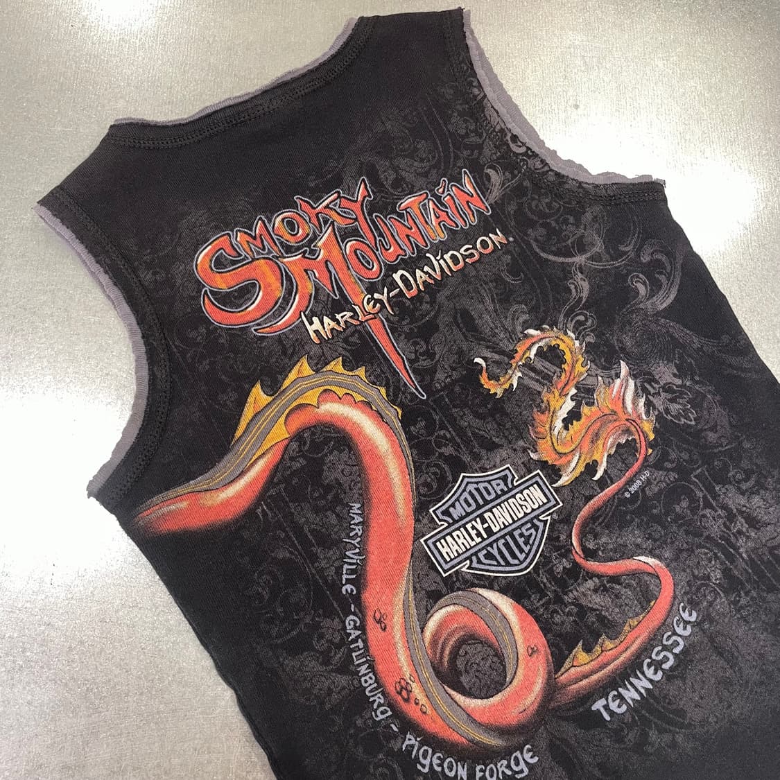(M) Harley Davidson 할리 슬리브리스 made in USA 상품이미지8