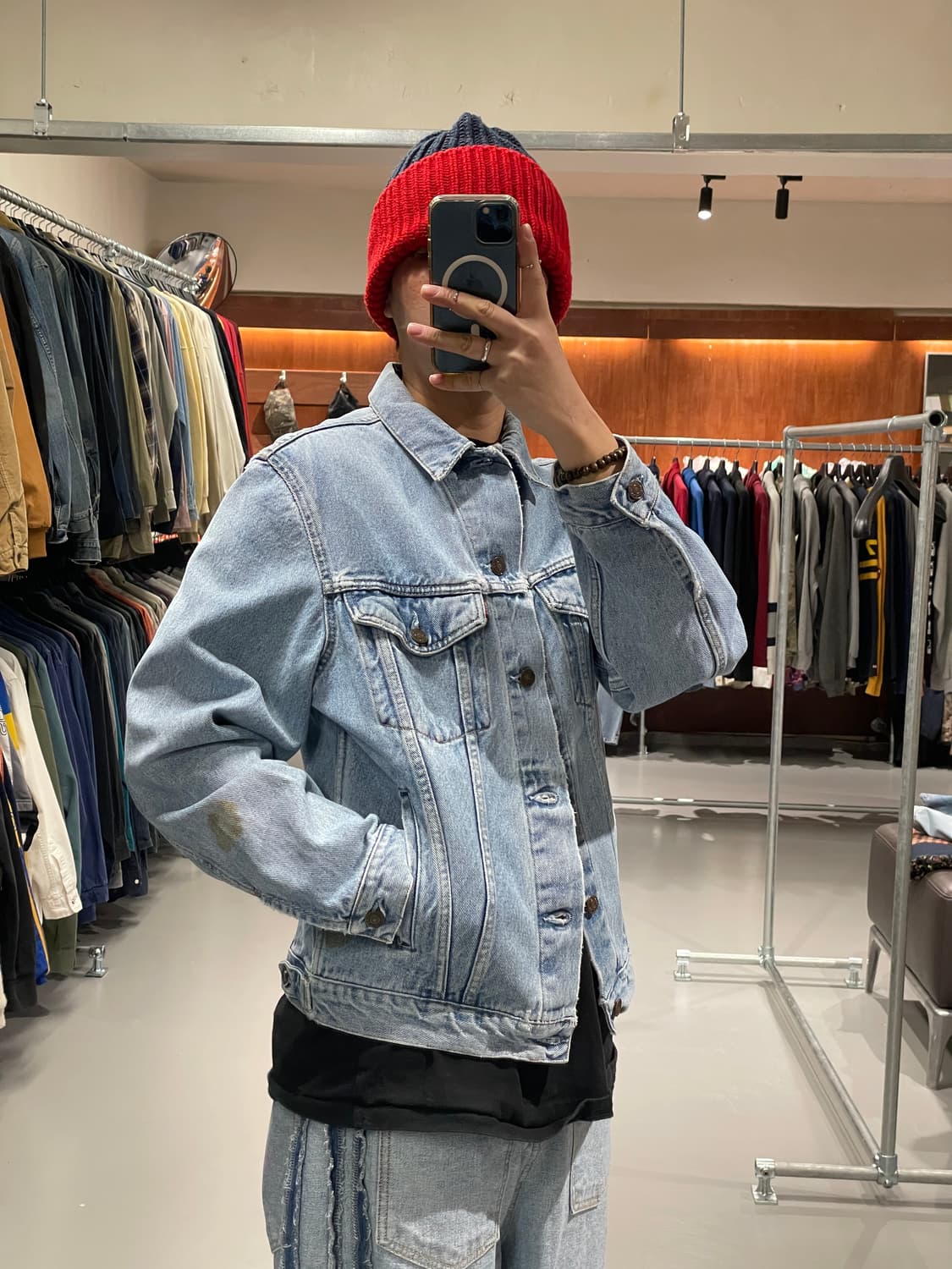 90s made in italy 리바이스 데님 자켓 상품이미지2