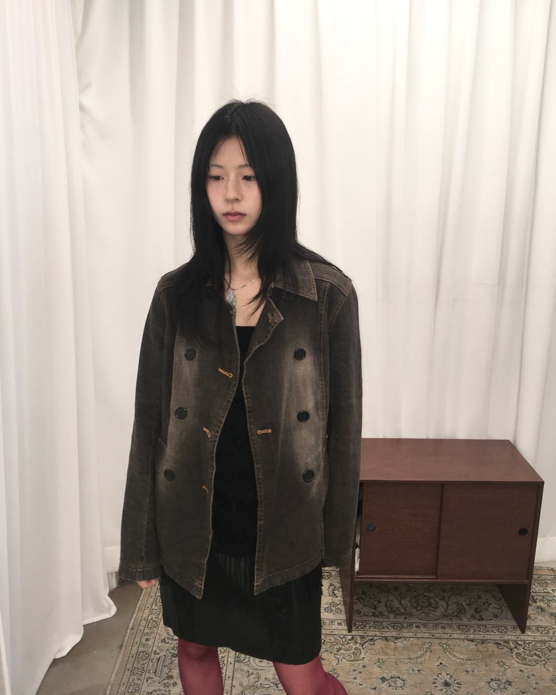 브라운 데님자켓 상품이미지2