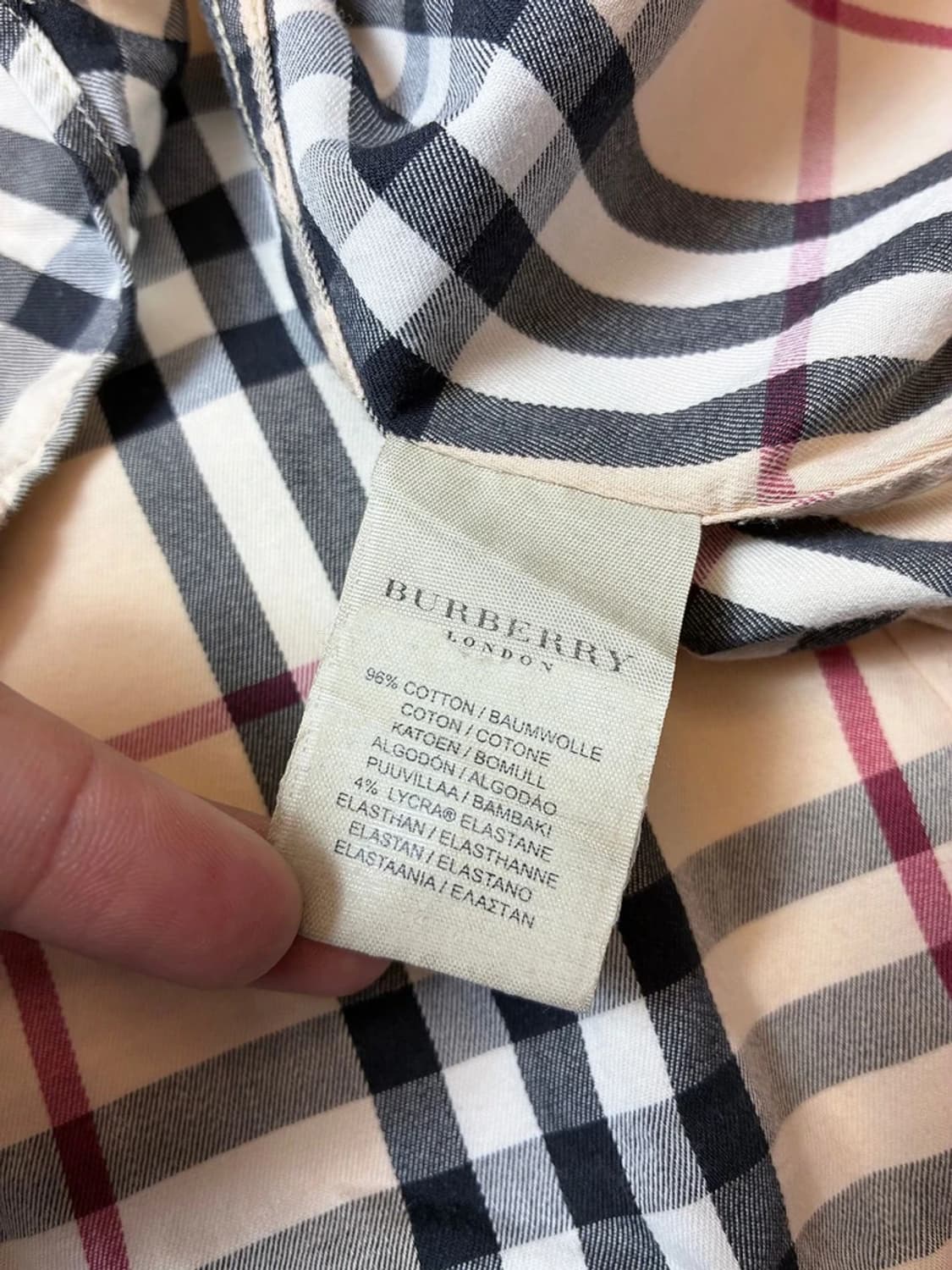 버버리 00's 노바 체크 코튼 패턴 셔츠 PN9114 상품이미지8