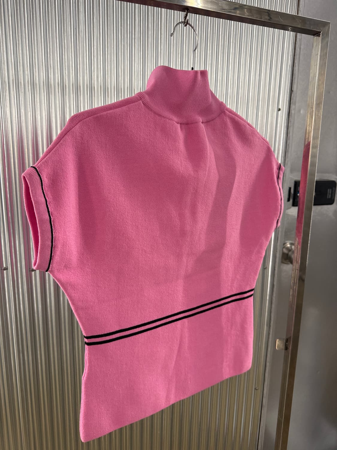 TheOpen Product 핑크 하프 집업 니트 새상품 상품이미지6