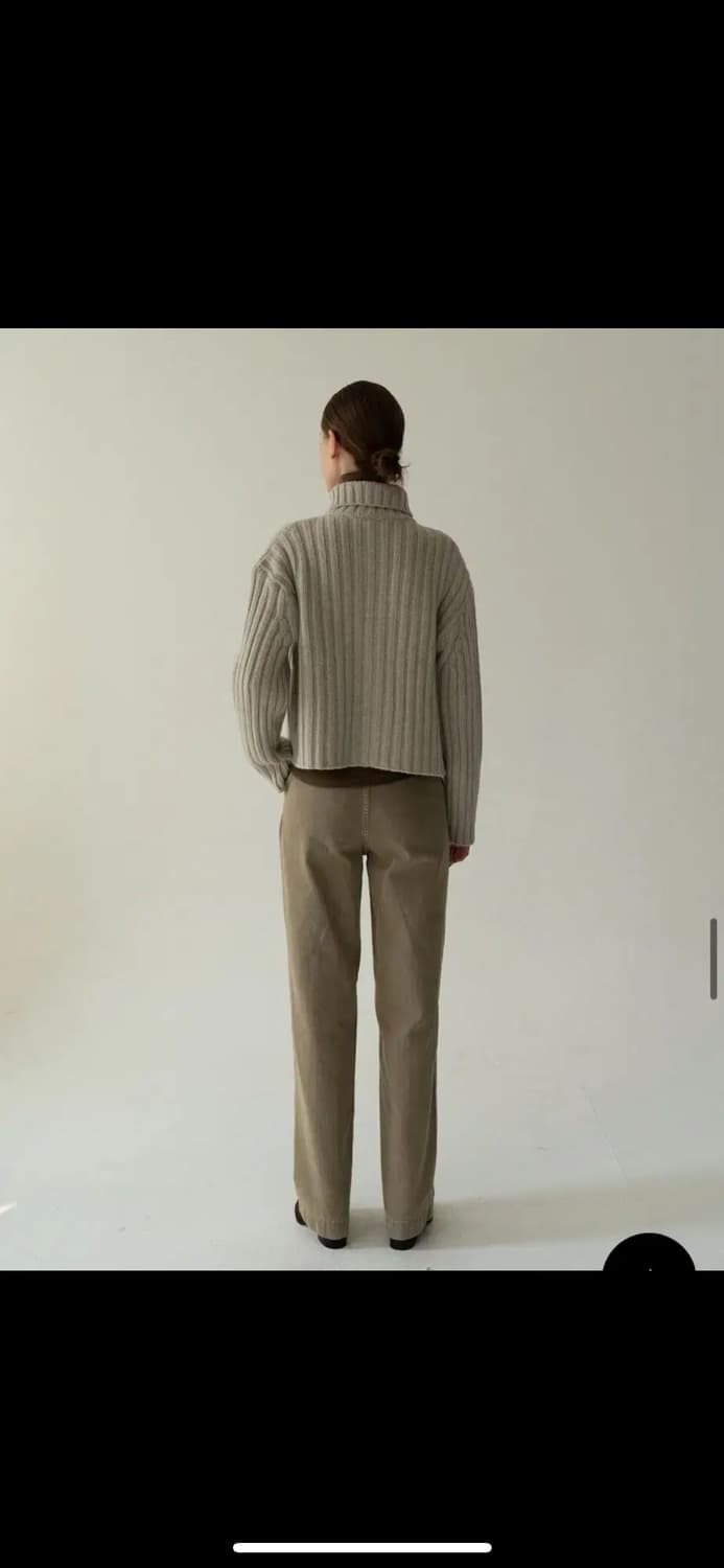 Moia 모이아 터틀넥 가디건 오트밀 상품이미지2