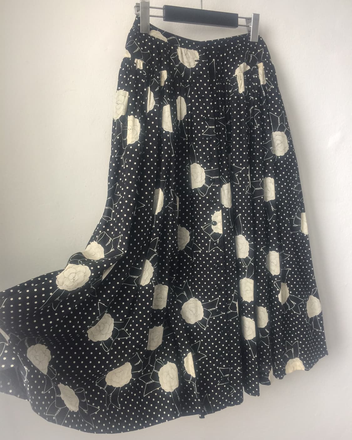 Dot pattern flower ribbon pattern long s 상품이미지3