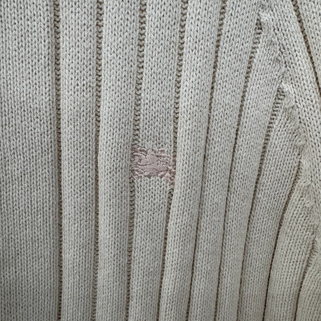 버버리 여성 니트 집업 아이보리 XL 상품이미지3