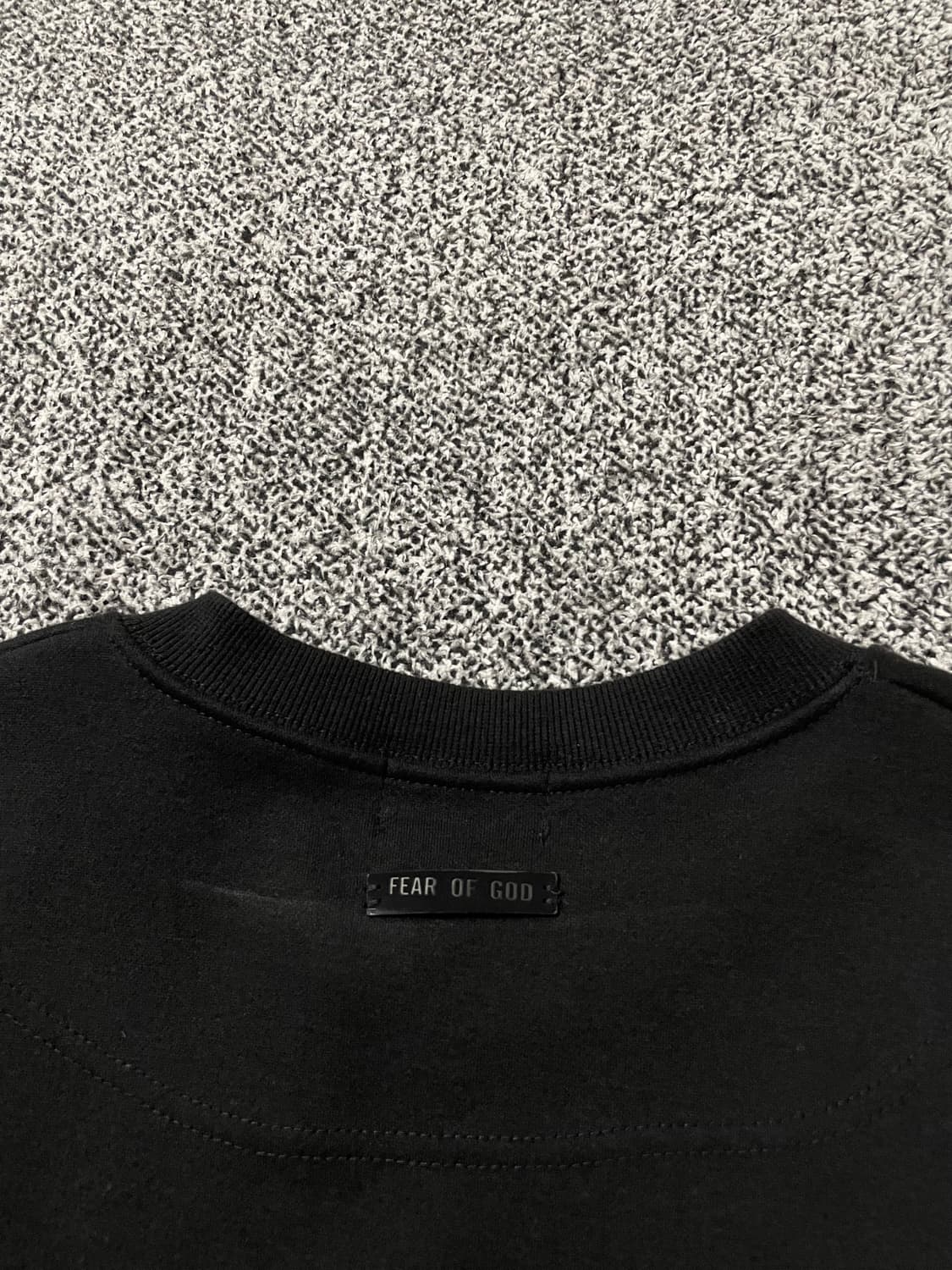 빈티지9. 피어오브갓 피오갓 빅 G 로고 크루넥 맨투맨 스웻셔츠 블랙 상품이미지4