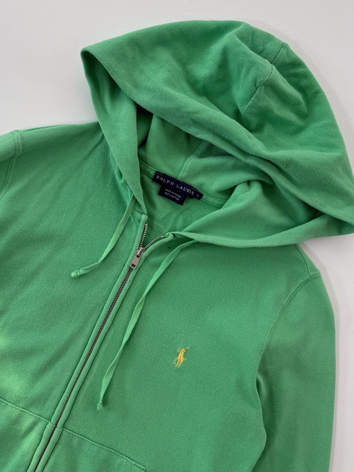 폴로 랄프로렌 라이트그린 코튼 후드집업 상품이미지2