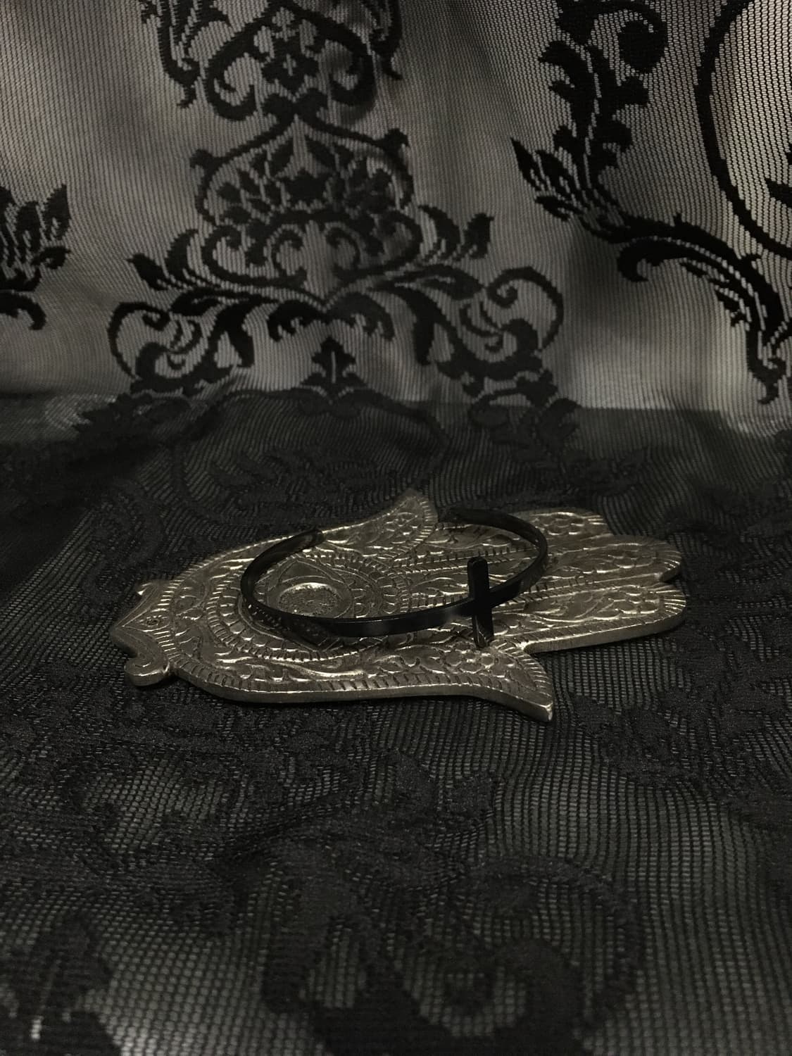 Vintage 핀터레스트 얇은 십자가 크로스 뱅글 브레이슬릿 팔찌 상품이미지7