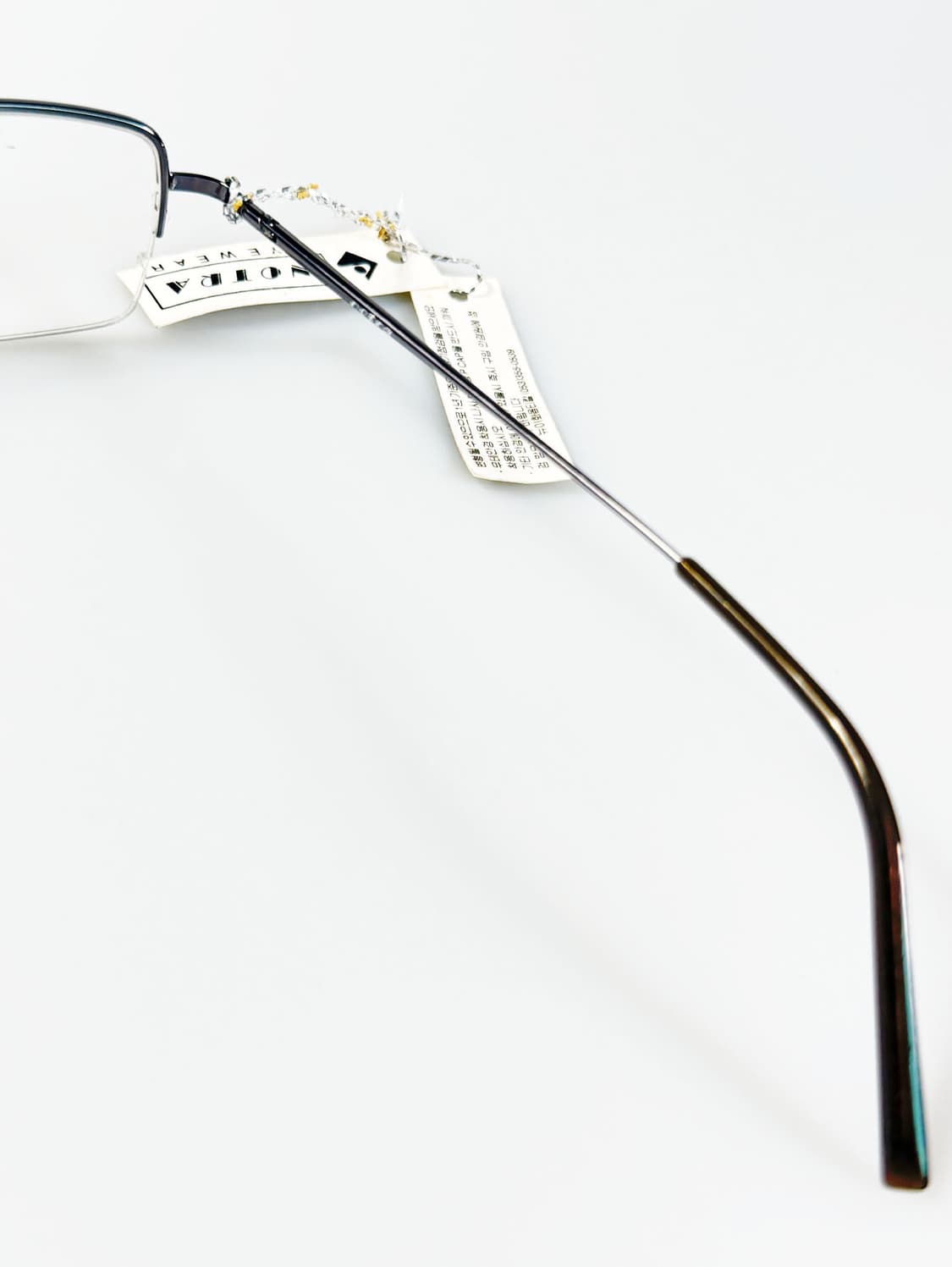 NOTRA 다크 실버 반무테 스퀘어 프레임 빈티지 안경 상품이미지6