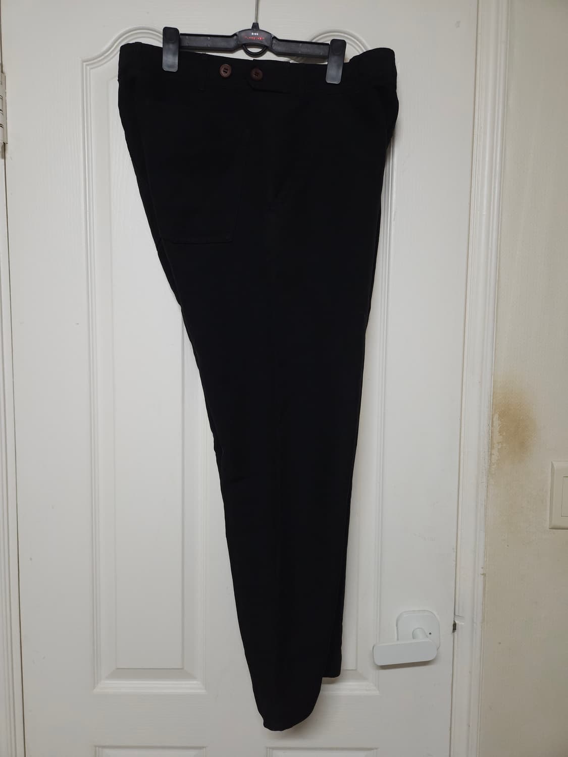 꼼데가르송 옴므 듀스 배기 폴리 팬츠 S 블랙 상품이미지6