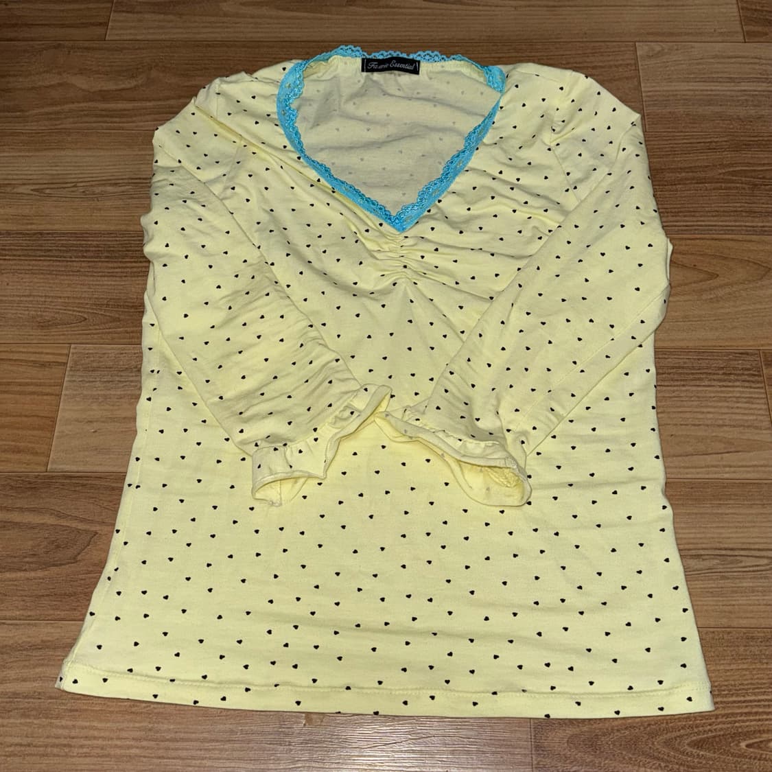 샵페어리 mini heart lace top (lemon) 미니하트탑 상품이미지2