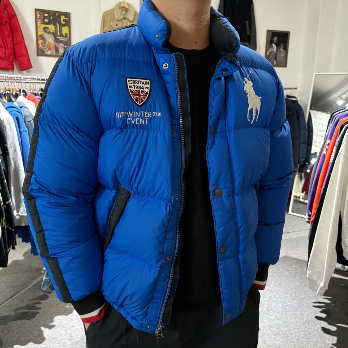폴로 브리튼 빅포니 크롭 패딩자켓 상품이미지1