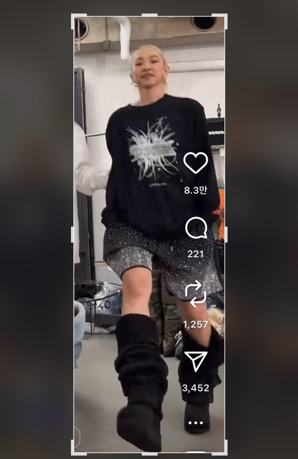 YELLO 블랙 어그 부츠  상품이미지5