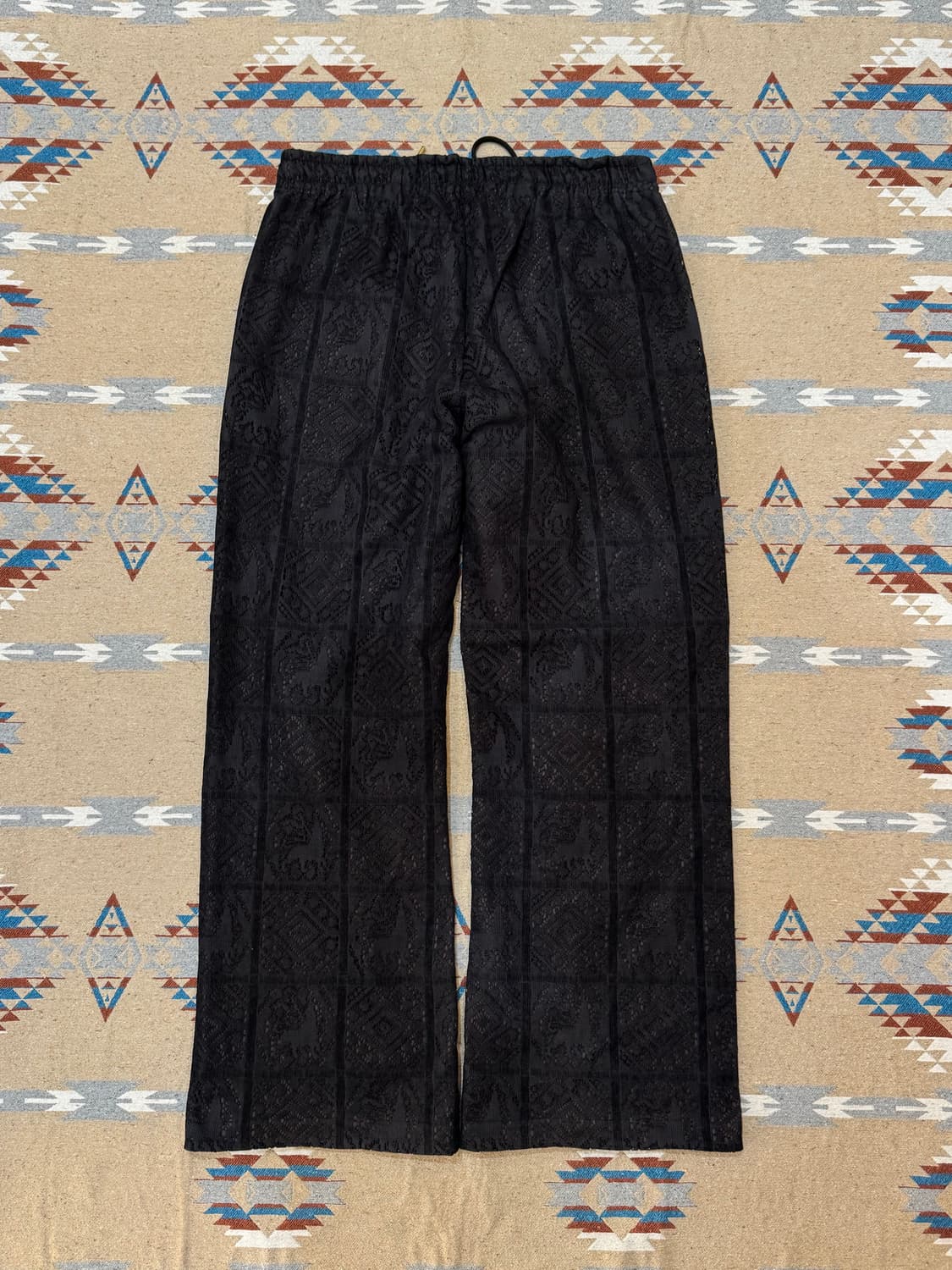 [M] 니들스 x 사스콰치패브릭스 블랙 레이스 트랙팬츠 블랙 상품이미지5