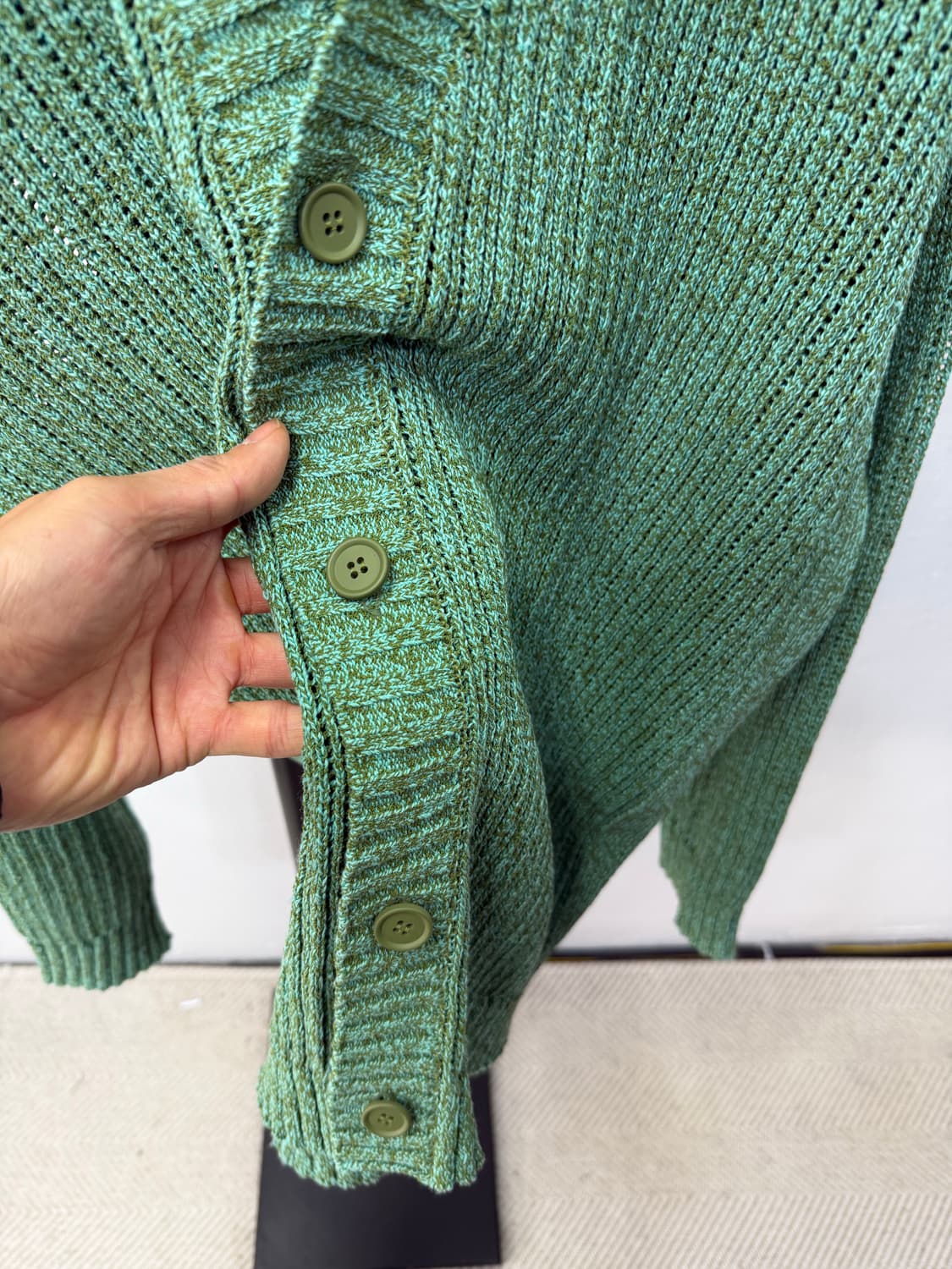 정품) 시스템옴므 24ss 한섬 니트 가디건 105 새제품급 상품이미지4