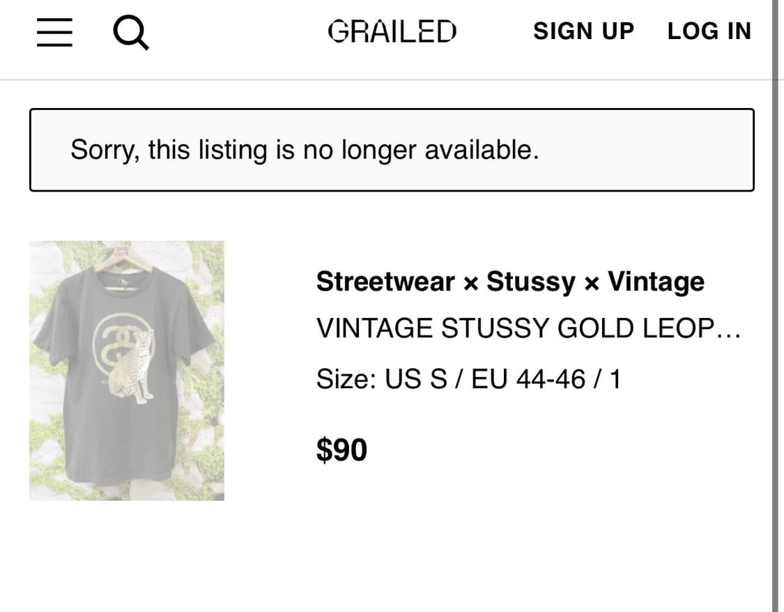 Stussy 00s 스투시 더블에스 치타 반팔티 상품이미지2