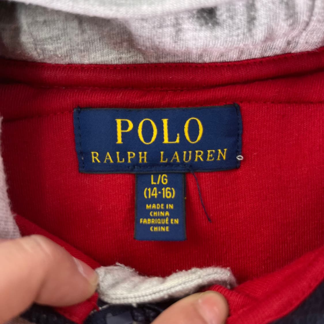 W95 폴로 랄프로렌 투톤 패디드 후드집업 상품이미지5