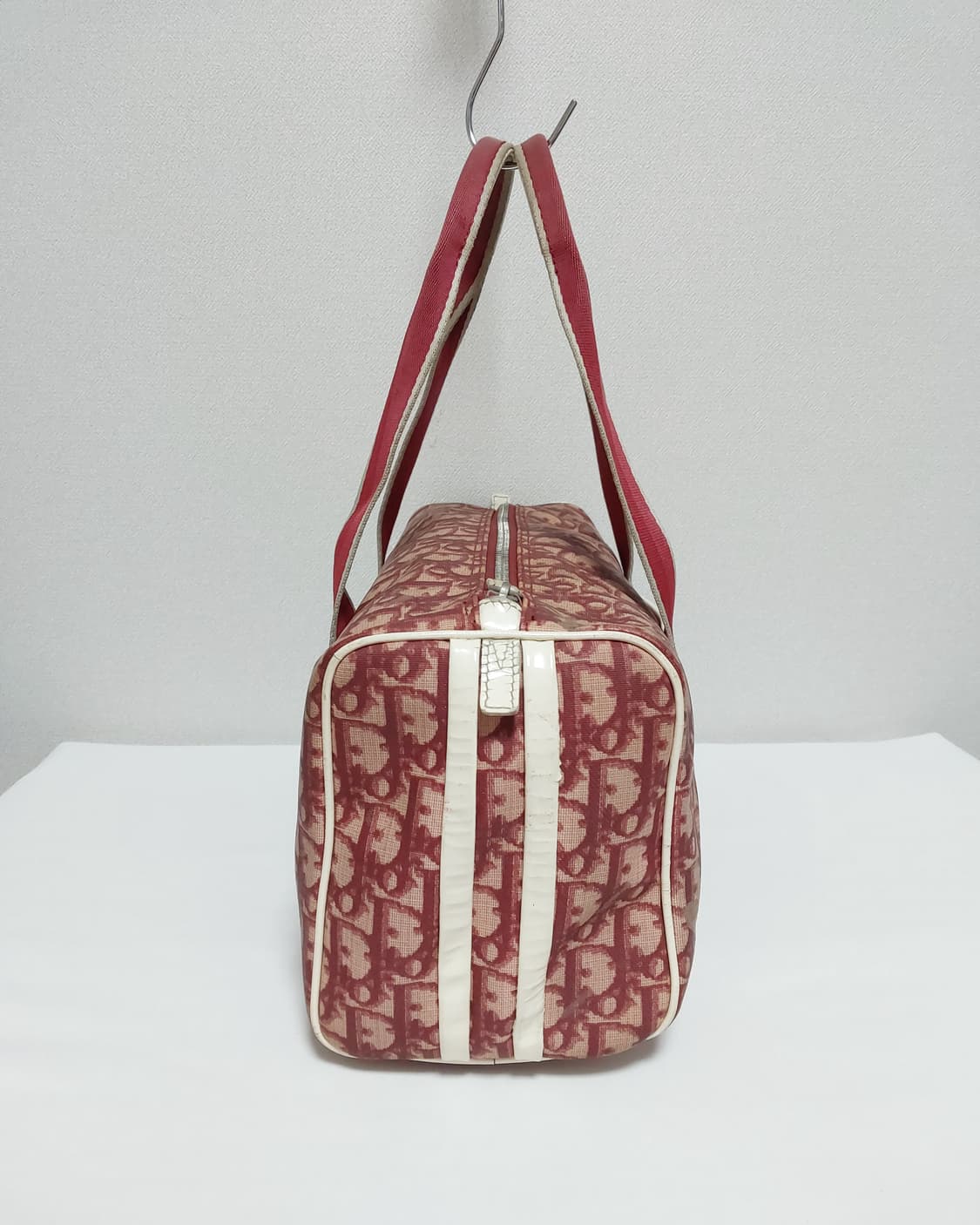 디올 빈티지 오블리크 트로터 보스턴백 레드 (정품) 상품이미지5