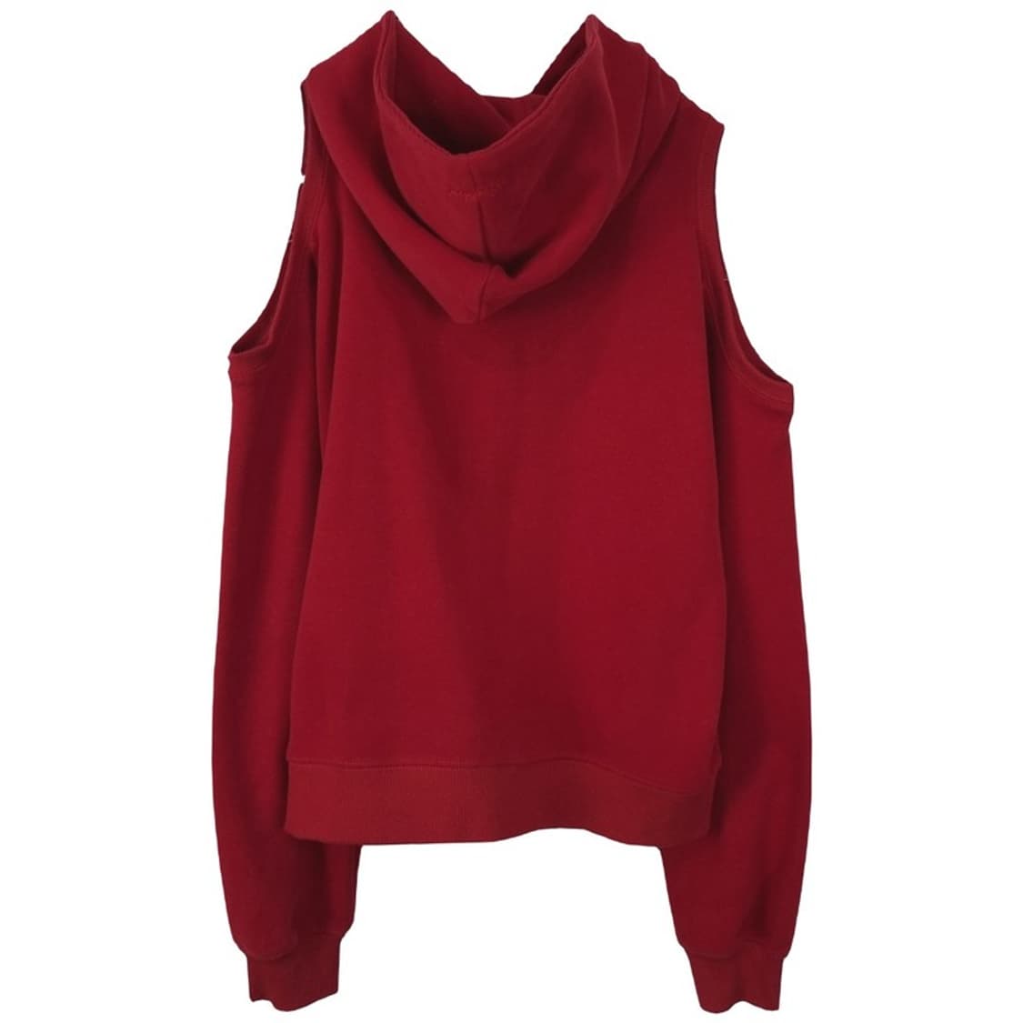 [배드블러드] 오프숄더 오버핏 후드티 버건디 M19899 상품이미지4