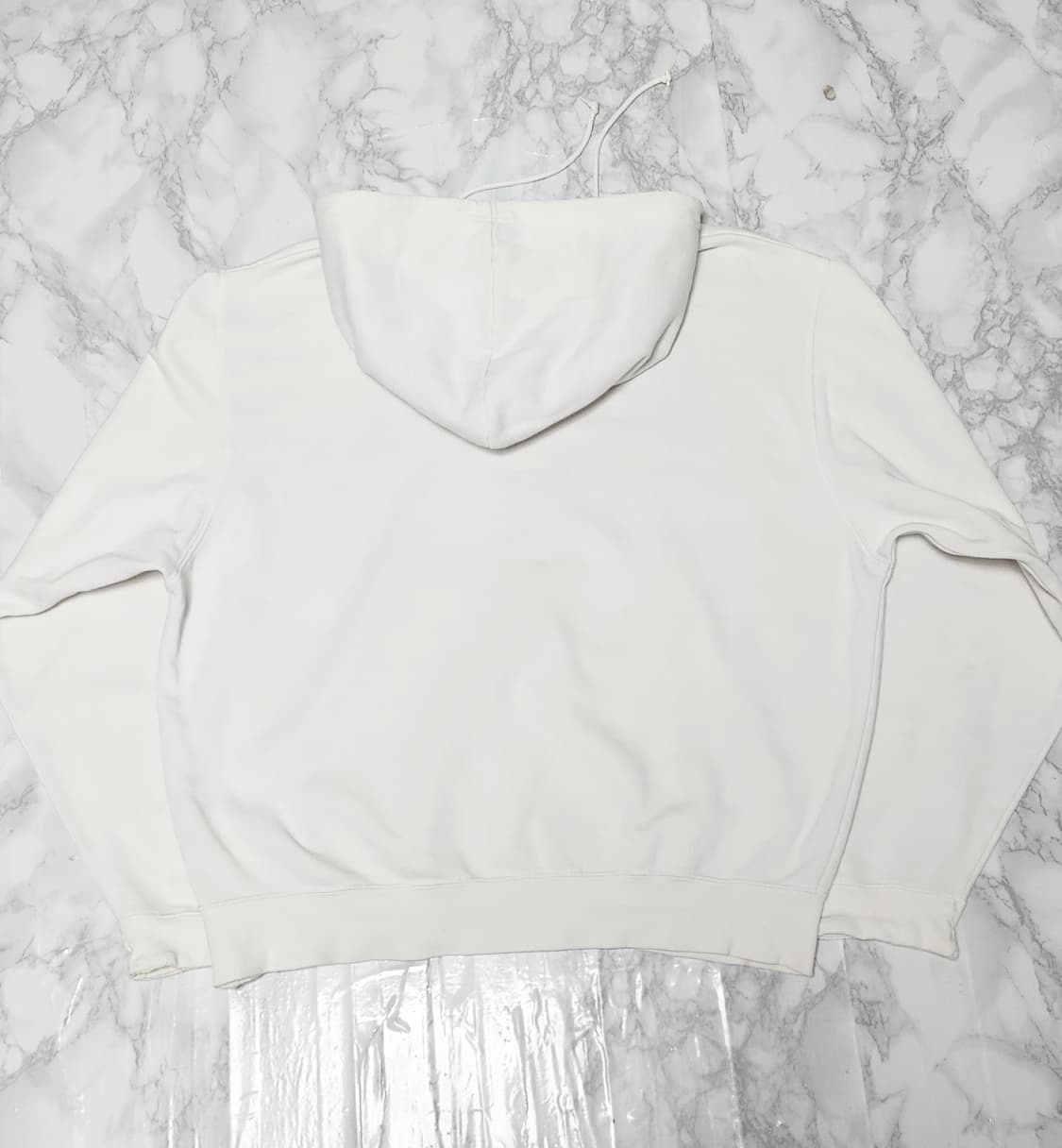 나이키 오클라호마 00s 화이트x버건디 오버핏 올드스쿨 후드티 상품이미지4