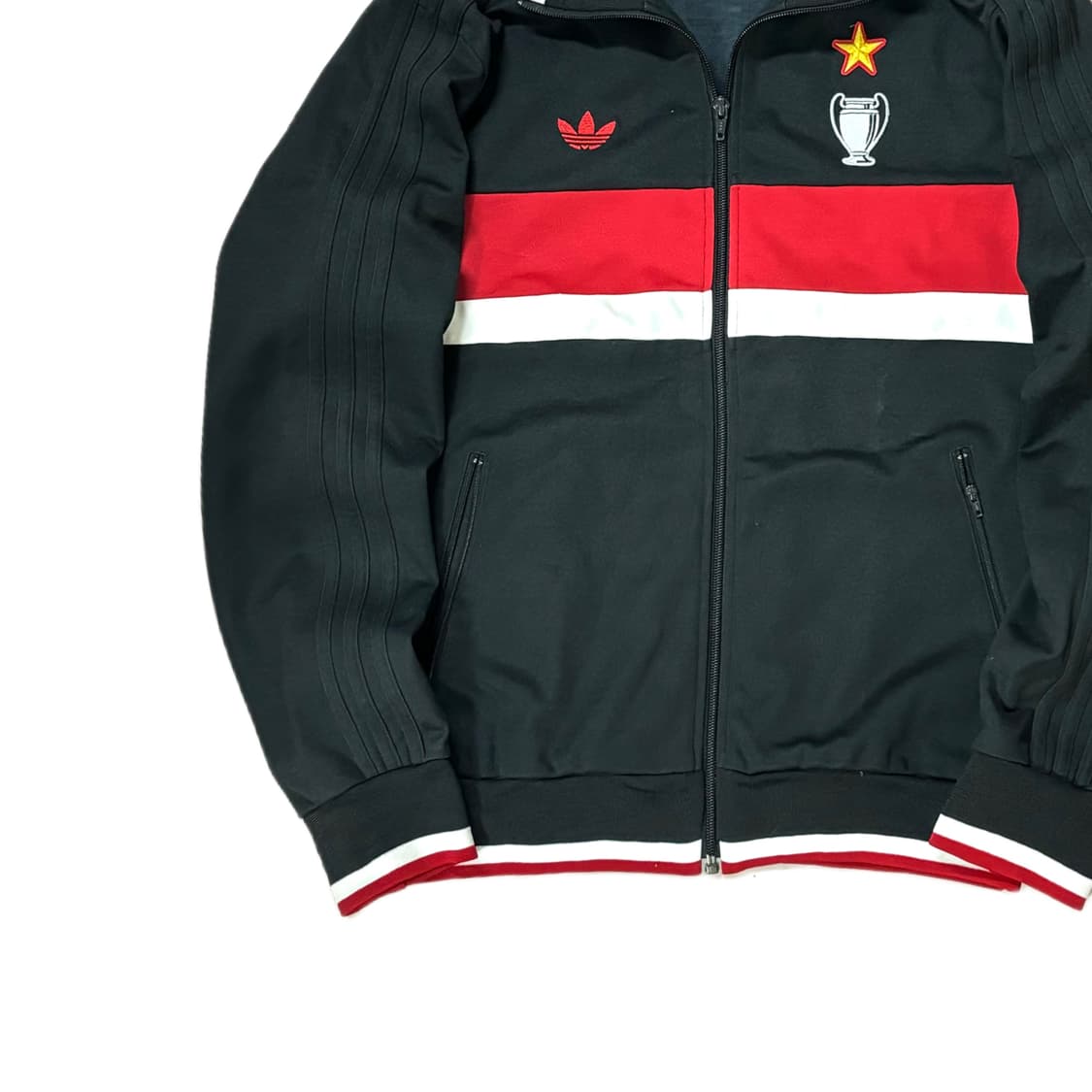 105 아디다스 AC 밀란 져지 축구 트랙탑 블랙   상품이미지3