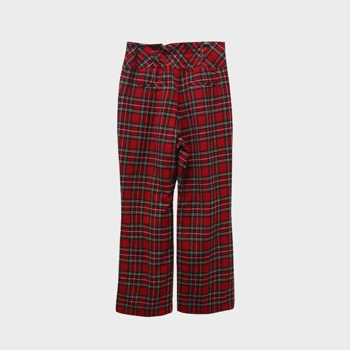 핑크하우스 레드 하이웨스트 울 혼방 팬츠 60592 상품이미지2