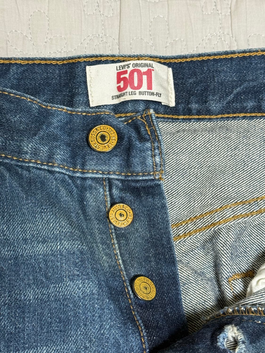 리바이스 501 버튼플라이 데님팬츠 상품이미지2