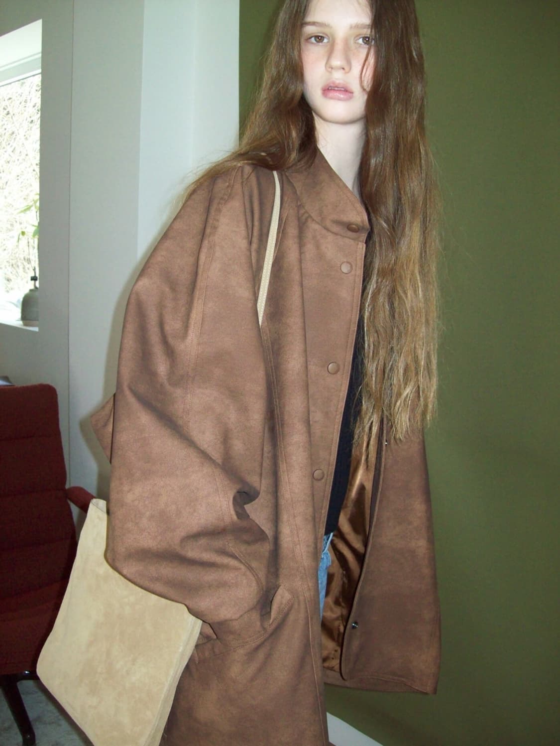 [새상품] 스무드무드 gusto bag dune 스웨이드 크로스백 가방 상품이미지3