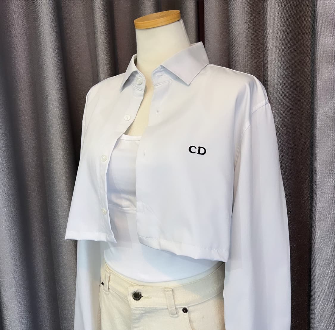 디올 빈티지 나시셋트 크롭 리폼 상품이미지1