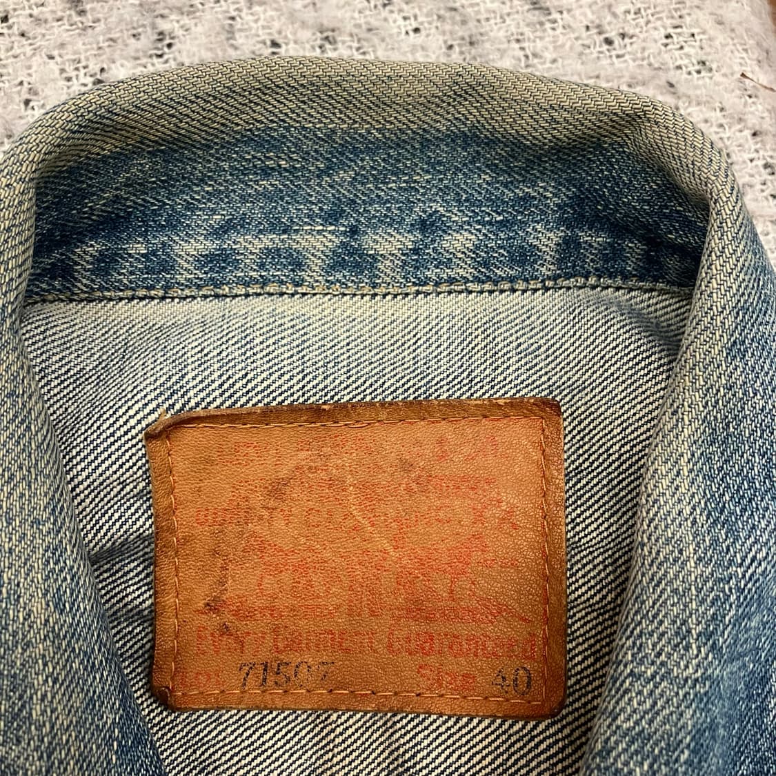 40size 90s 리바이스 2세대 71507 데님 자켓 상품이미지4