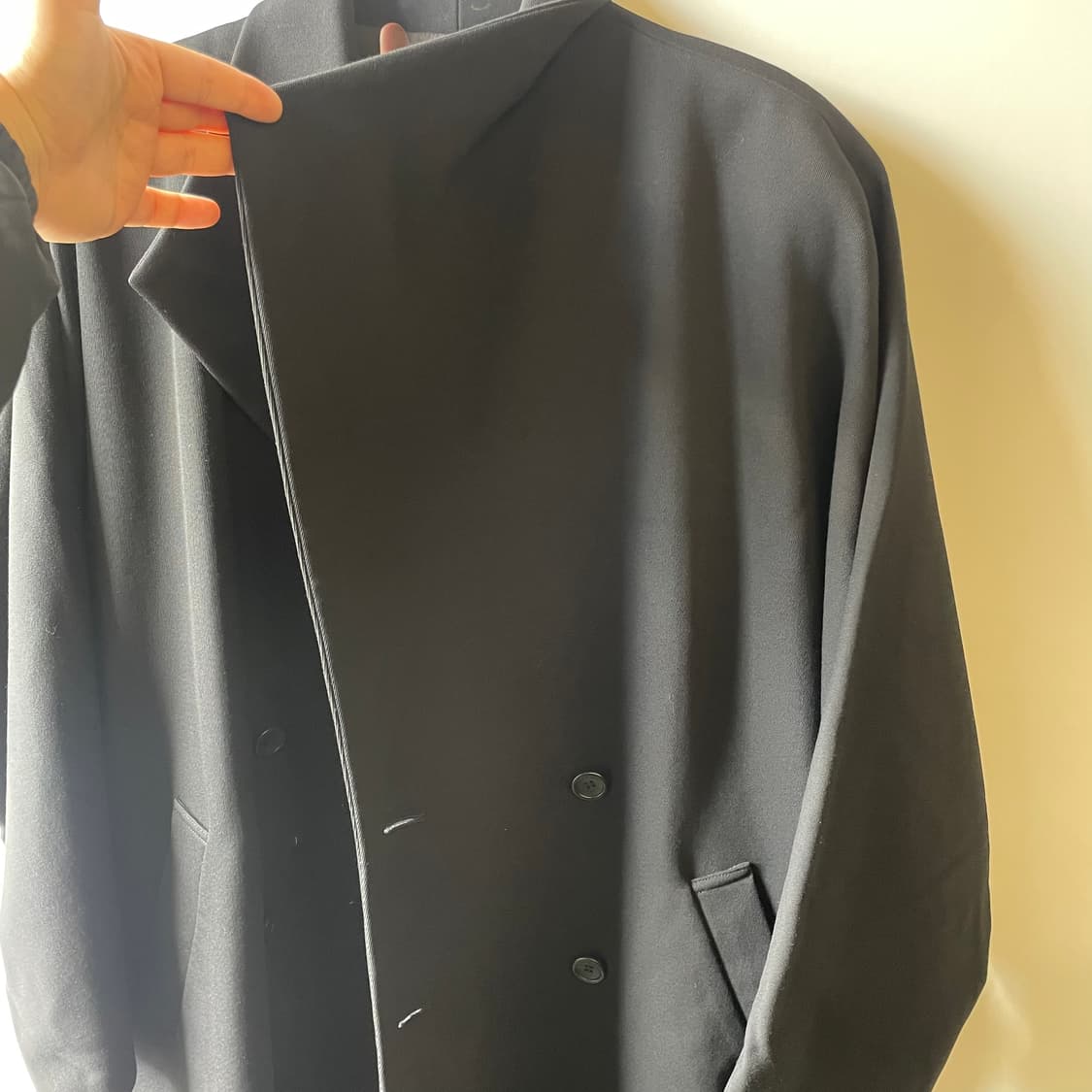 요지야마모토 더블 롱 코트 상품이미지7