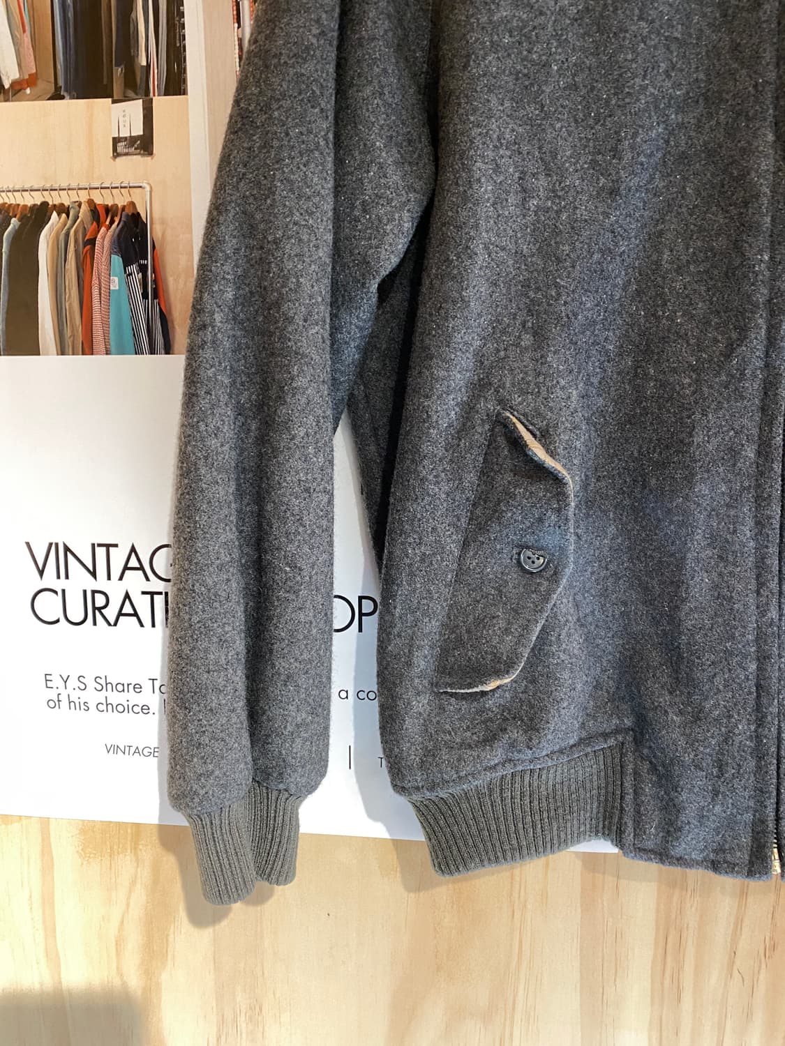 Sunny pal 울 해링턴 자켓 상품이미지4