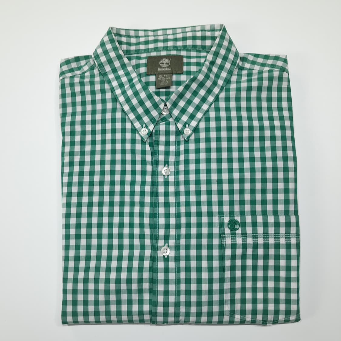 CL730 XL 팀버랜드 클래식 깅엄체크 그린 셔츠 남방 상품이미지8