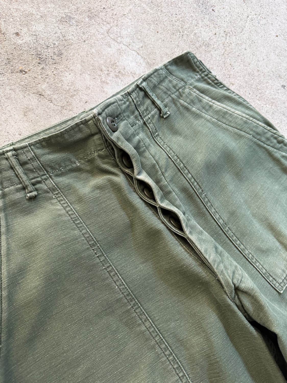70s U.S Army OG-107 Cotton Utilit Pants 상품이미지4