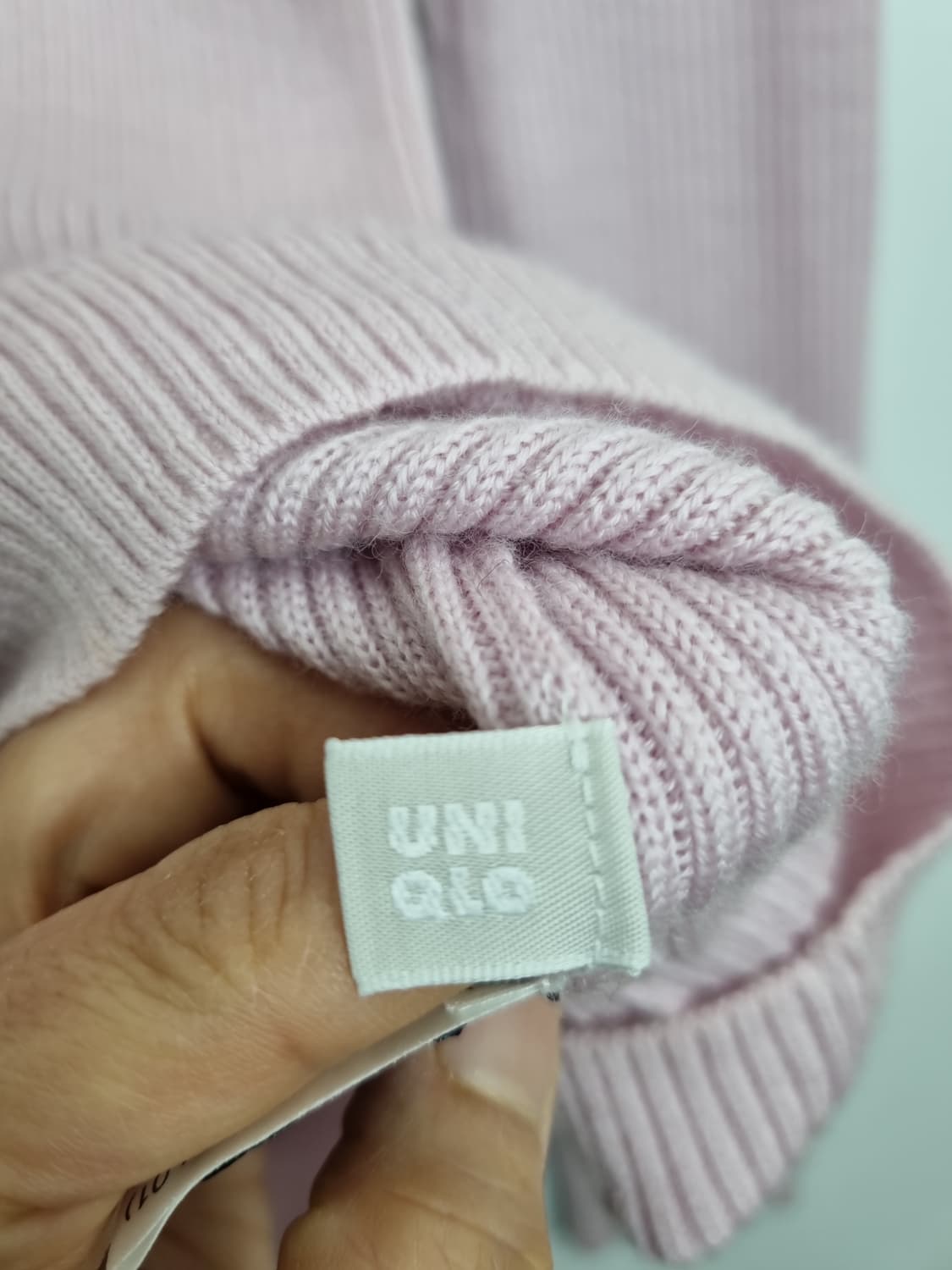 유니클로 라이트 핑크 니트 울 100% 상품이미지7