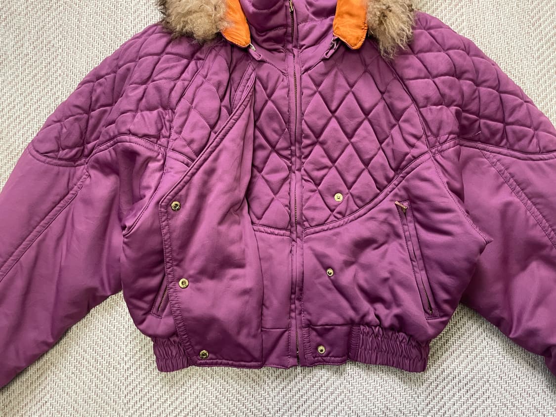 켄쇼 아베 스포츠 퀼팅 퍼후드 크롭 점퍼  J04100 상품이미지6