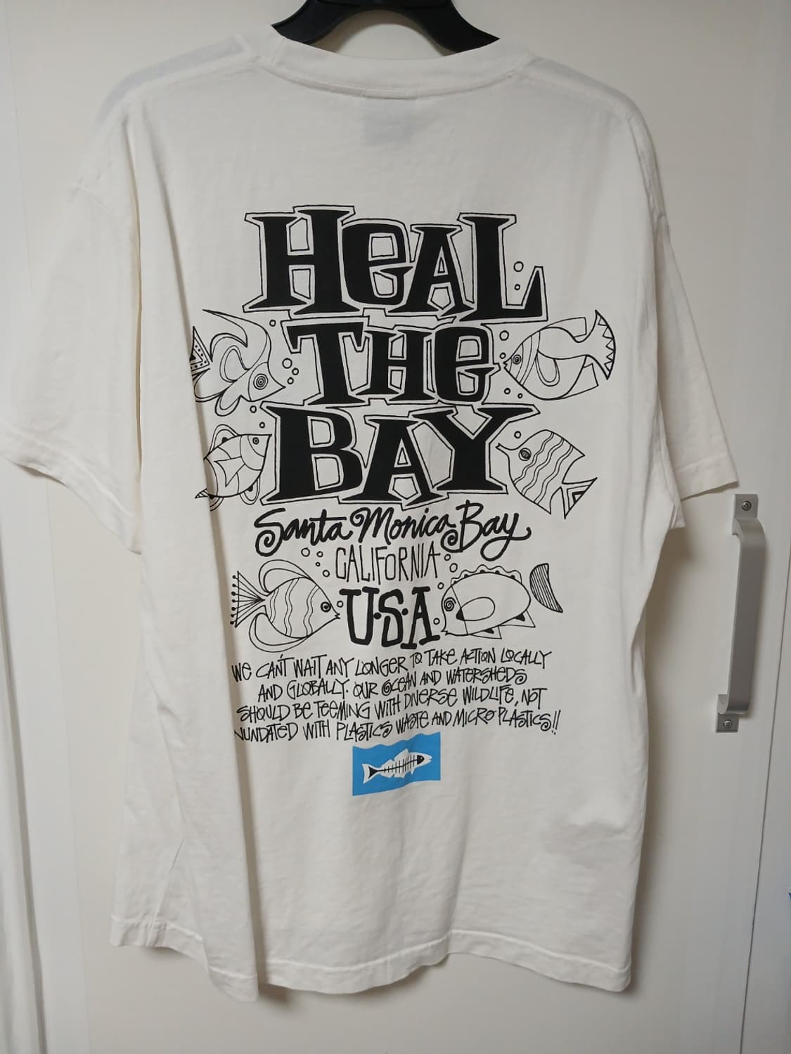 스투시 힐 더 베이 오션 피그먼트 다이드 티셔츠 내츄럴 상품이미지1