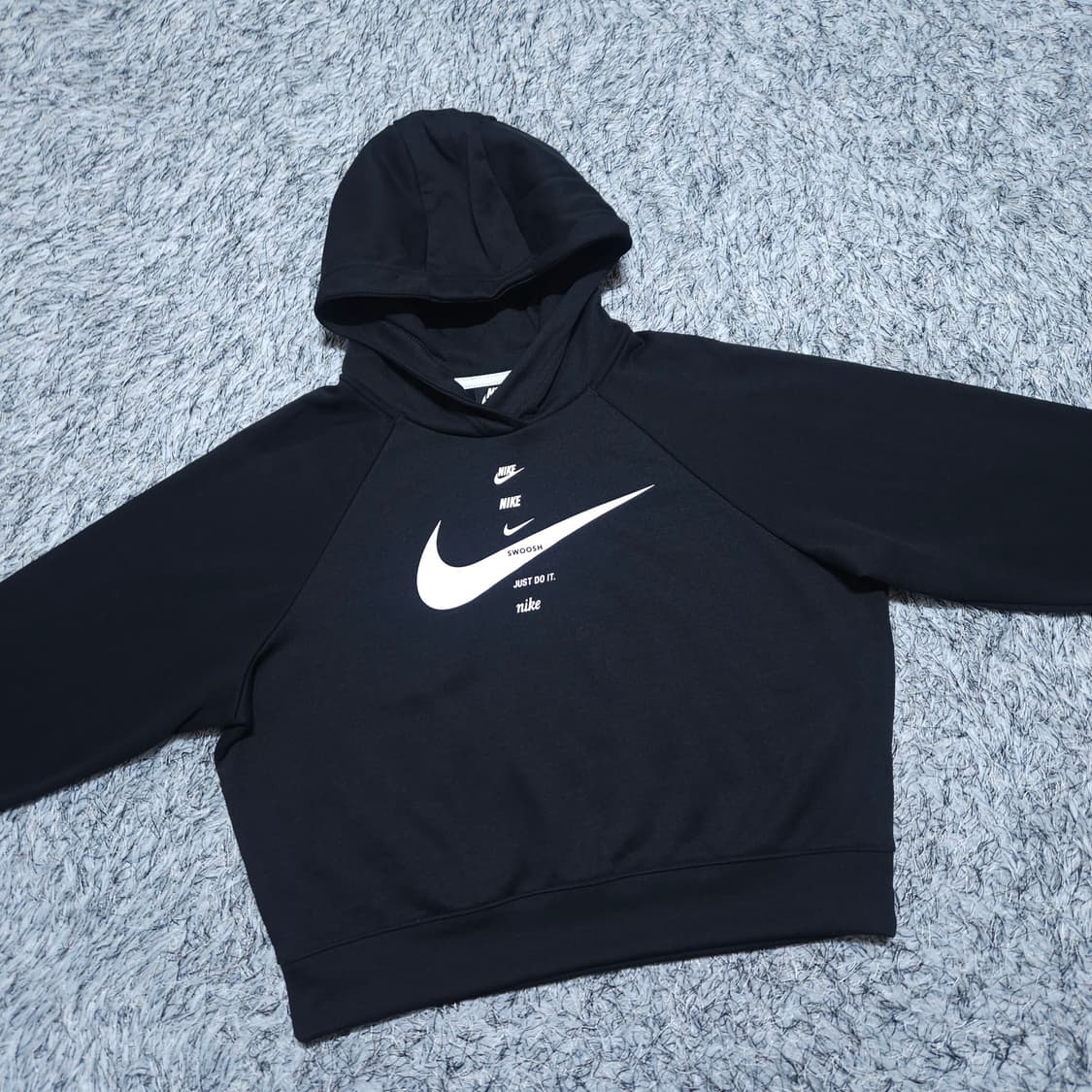 나이키) M 여자 스우시 크롭 후드티셔츠 / 왕눈이샵 상품이미지2