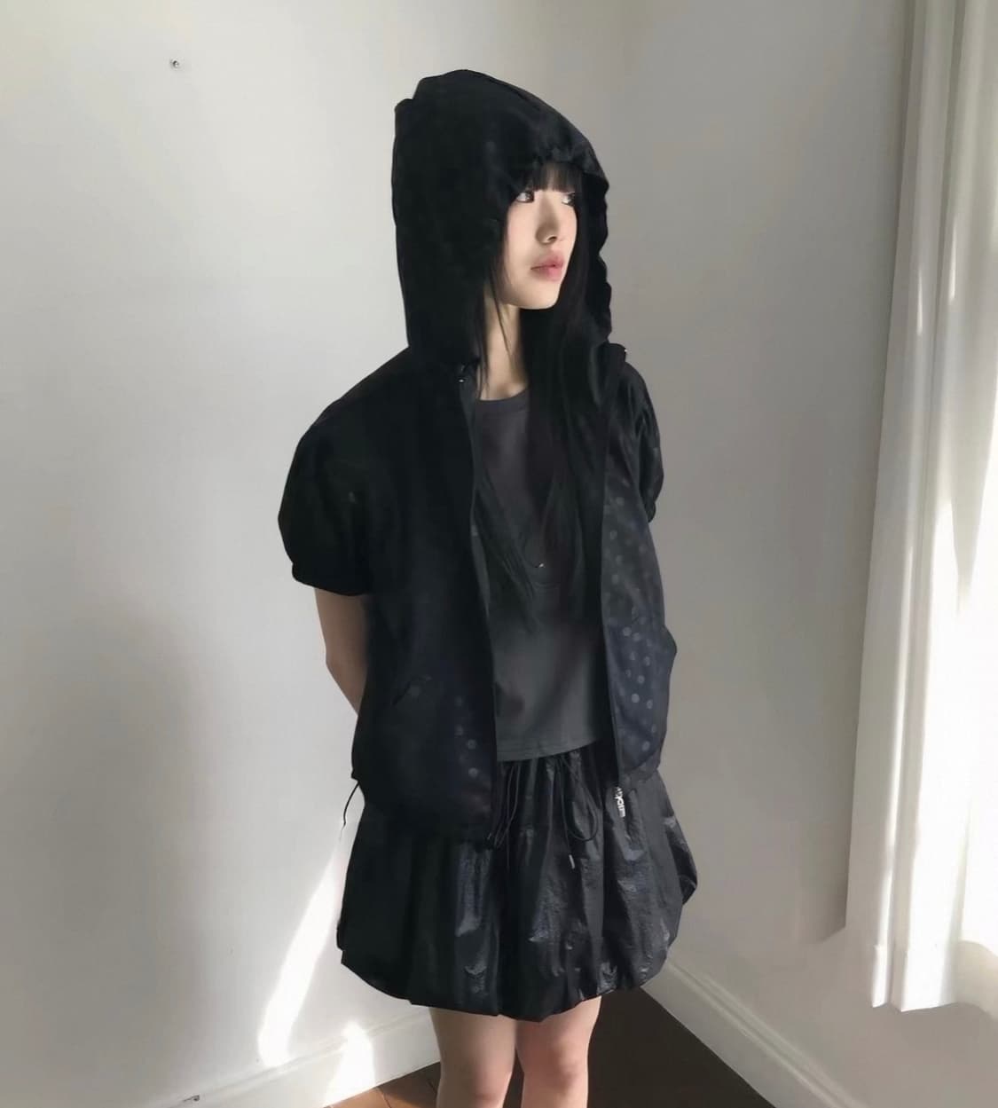 도트 반팔 바람막이 상품이미지3