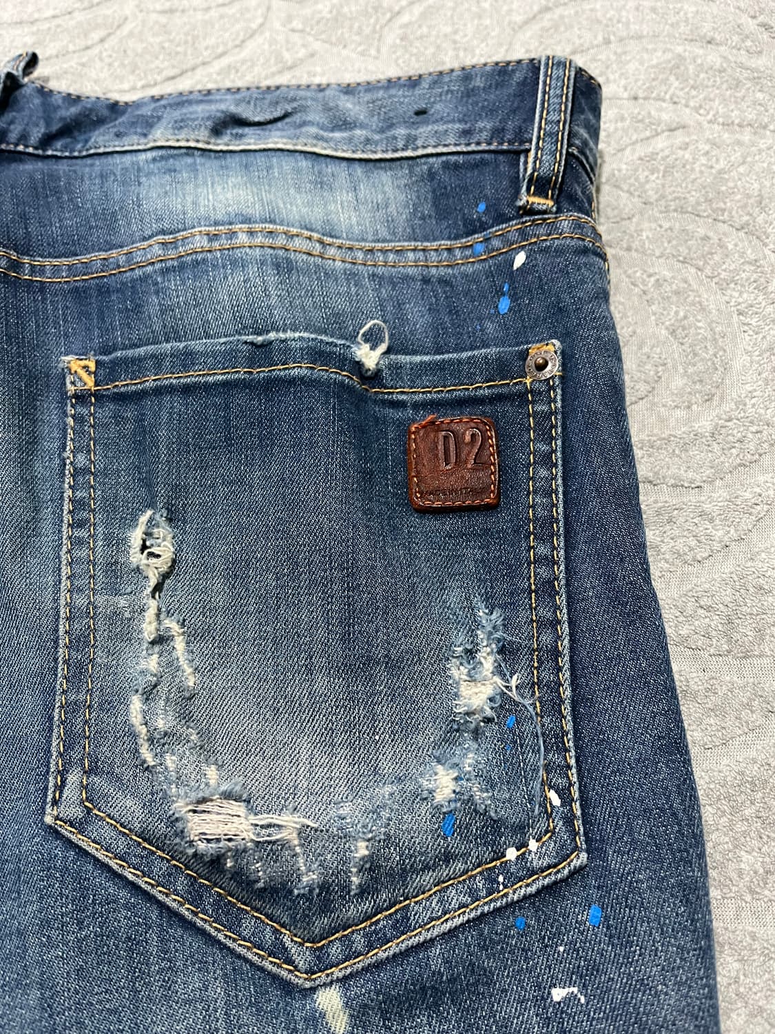 디스퀘어드2 페인트 스팟 디스트로이드 팬츠 상품이미지6