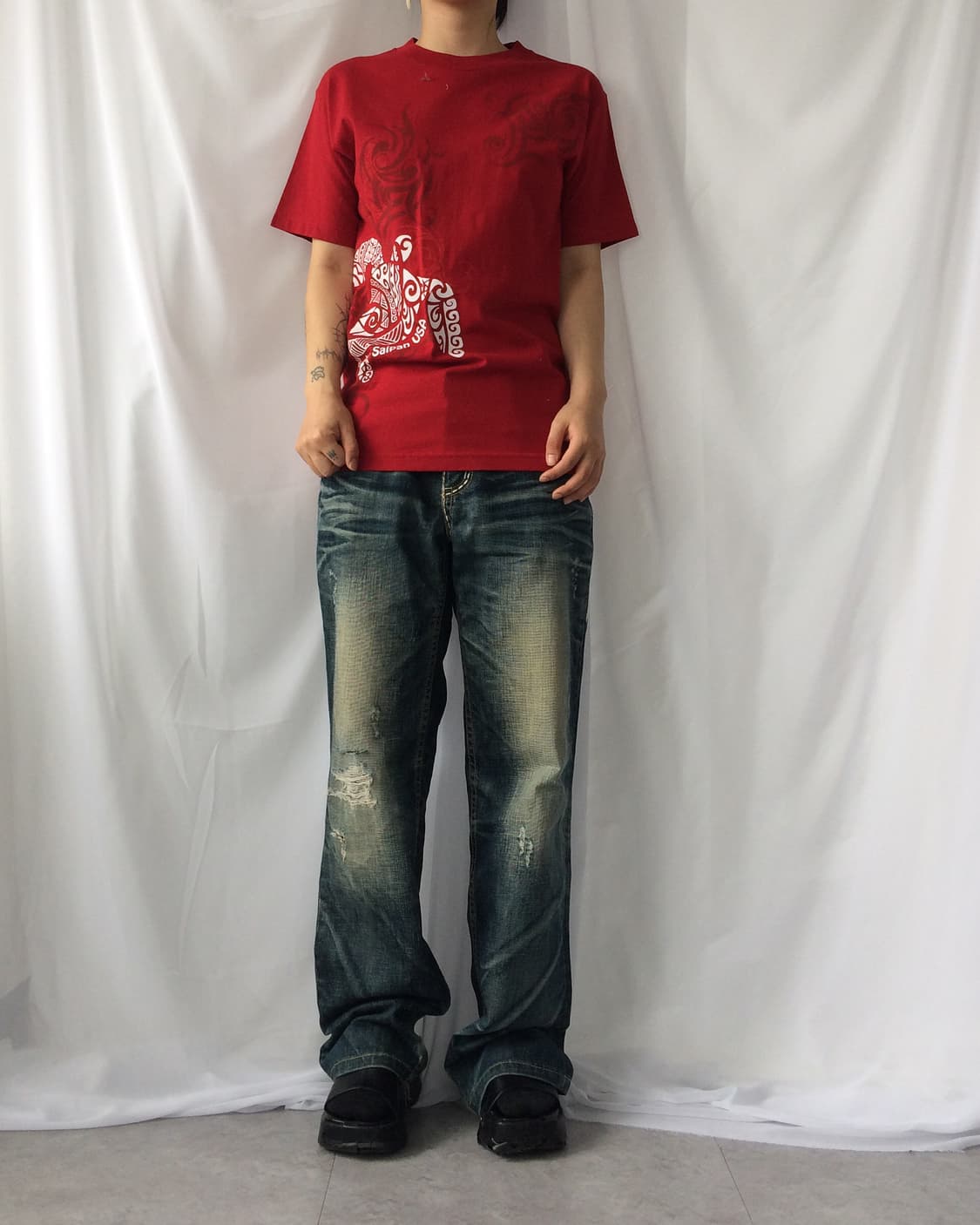 Oriental printing t shirt 상품이미지4