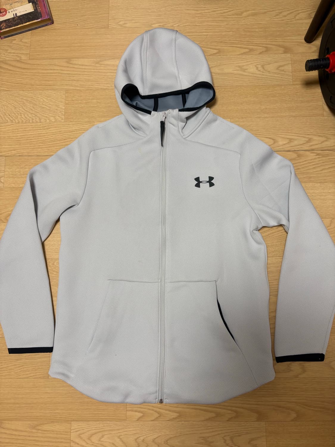언더아머 남성 후드 집업 (L사이즈 / 라이트 그레이) 상품이미지1