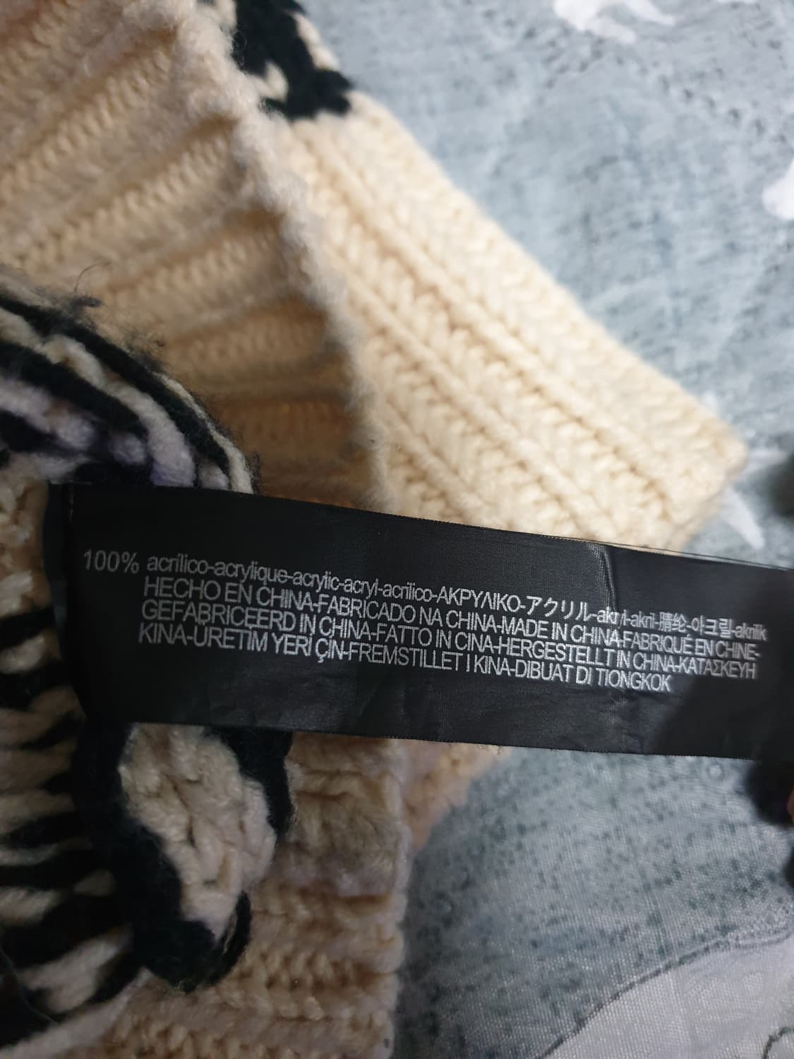 자라 블랙라벨 오버사이즈 혜비 니트 스웨터 (S) 상품이미지3